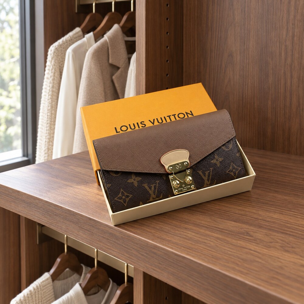 Louis Vuitton Monogram Portefeuille Juliette Long Wallet